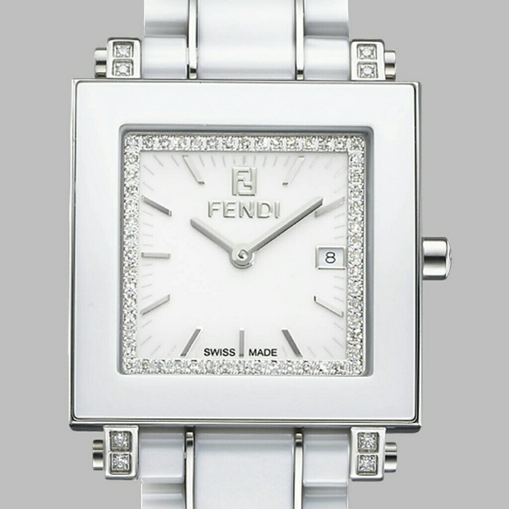 💎FENDI 💎CERAMIC DIAMOND LARGE FACE WATCH WOW